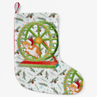 Calcetín Navideño Pequeño xmas santa claus hamster