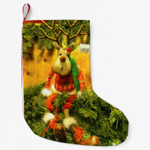 Calcetín Navideño Pequeño "Zoquete en su grupa" que almacena