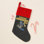 Calcetín Navideño Personalizado Boarder Snowboarding Shop Big Air<br><div class="desc">Diseño personalizado del Snowboard Snowboard Snowboard Shop Big Air Trick. Personalizar con su NOMBRE personalizado o texto Personalizado!</div>