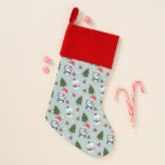 Calcetín Navideño Pingüino Santa Feliz Feliz Feliz Navidad<br><div class="desc">Pingüino Santa Feliz Feliz Feliz Navidad</div>