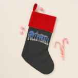 Calcetín Navideño Selector de voleibol personalizado ADD NAME Team C<br><div class="desc">Jugador de voleibol personal AÑADIR NOMBRE Equipo de campeón Deportivo Diseño de atleta - Personalizar con su nombre o Personalizado de texto!</div>