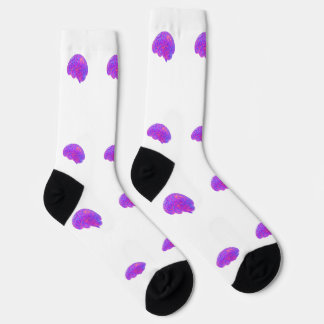 CALCETINES ネオンカラーの脳みそデザイン