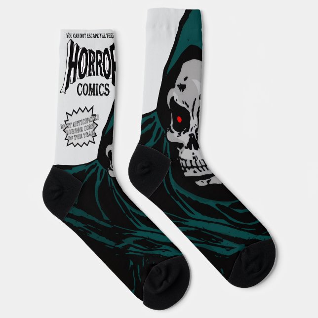 Calcetines 1950's 'HORROR Comics' Socks (Derecha)