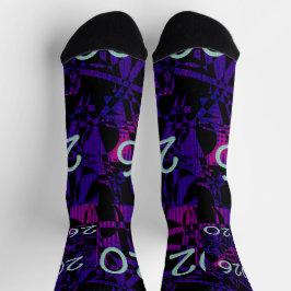 Calcetines 2026 New Year New Years socks purple fun funny