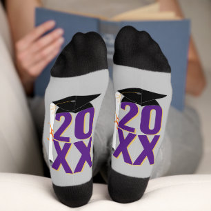 Calcetines 20XX Graduación de licenciatura y diploma