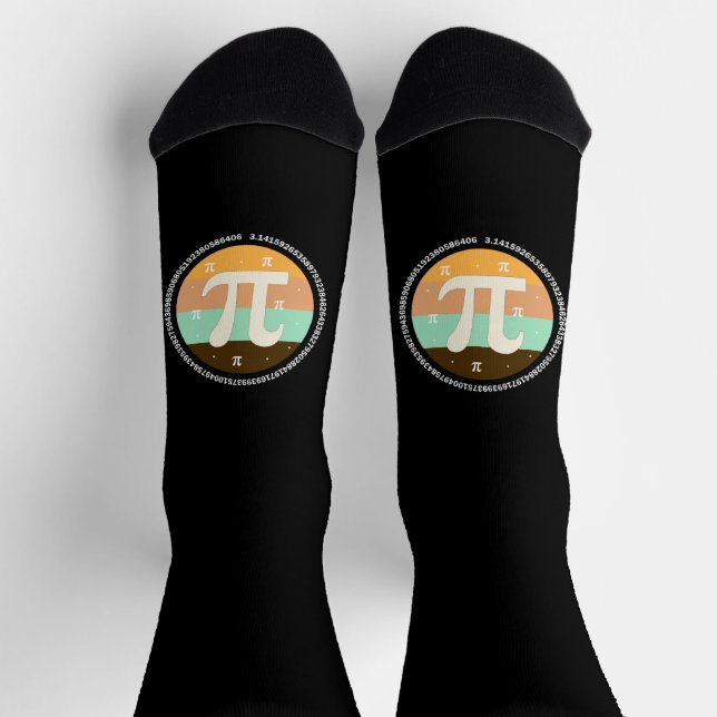 Calcetines 3.14 National Pi Day Design  - Pi Day Gift Idea (Arriba)