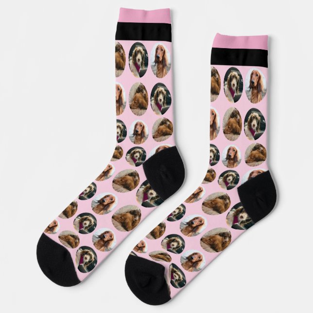 Calcetines 3 Photo Dachshund Crew Socks (Izquierda)