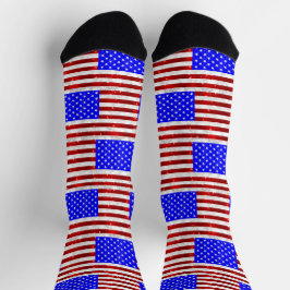 Calcetines 4 de julio Celebración - Bandera de Estados Unidos