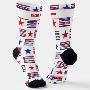 Calcetines 4 de julio Rojo y Azul