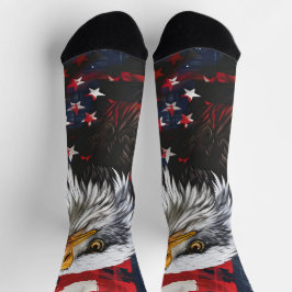 Calcetines 4 de julio, zócalos rojos y azules