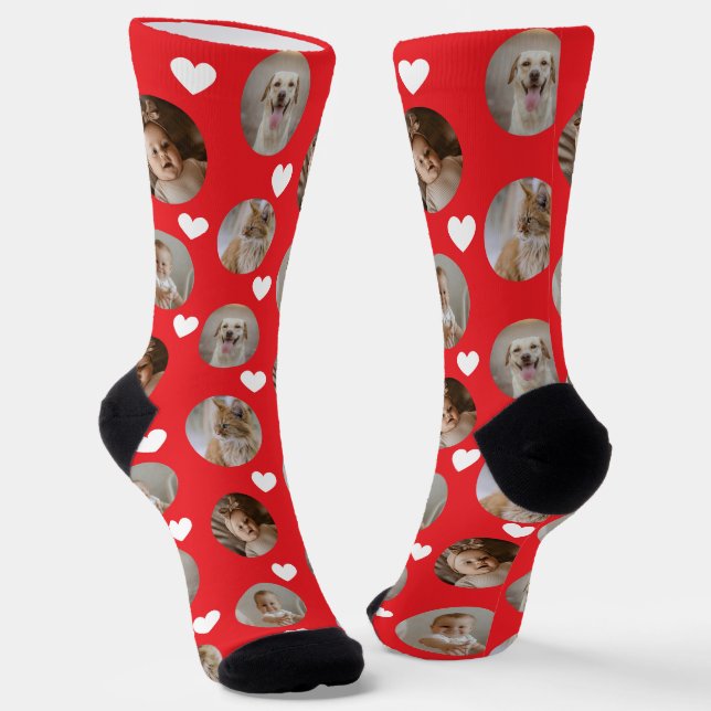 Calcetines 4 Photo Collage Template Make Your Own Fun (Angular)