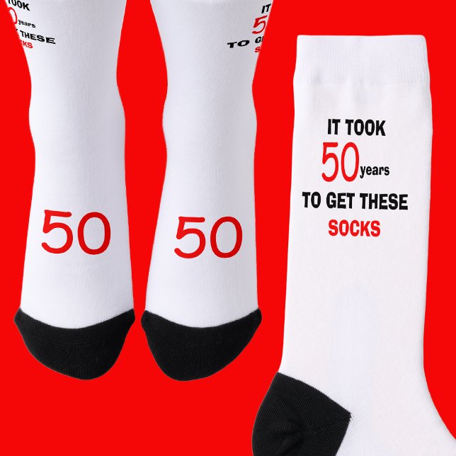 Calcetines 50th Birthday Socks Men Funny (Subido por el creador)
