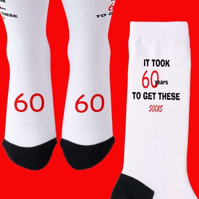 Calcetines 60th Birthday Socks Men Funny (Subido por el creador)