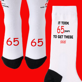 Calcetines 65th Birthday Socks Men Funny