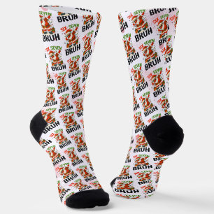 Calcetines 67 Meme Seis Siete Bruh Divertida Navidad 6 7