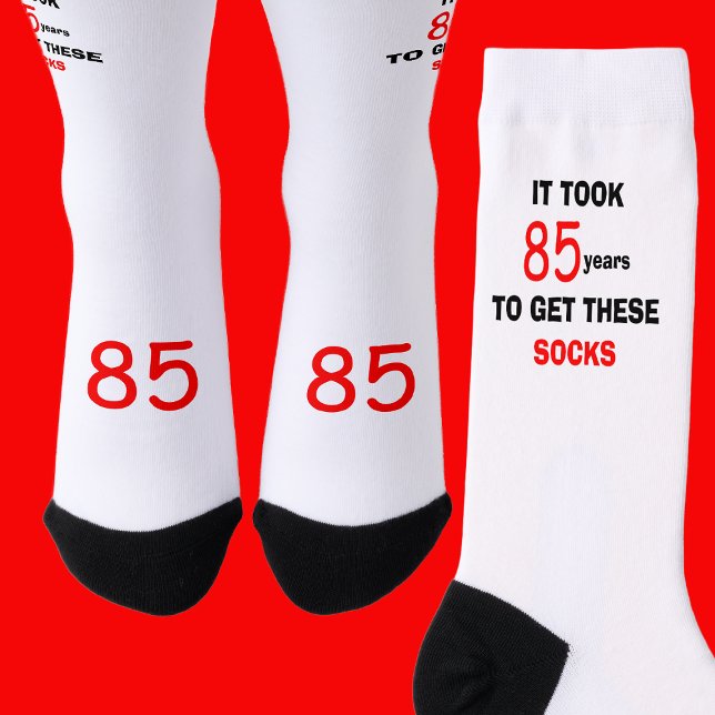 Calcetines 85th Birthday Socks Men Funny (Subido por el creador)