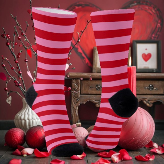 Calcetines A rayas de San Valentín (Subido por el creador)