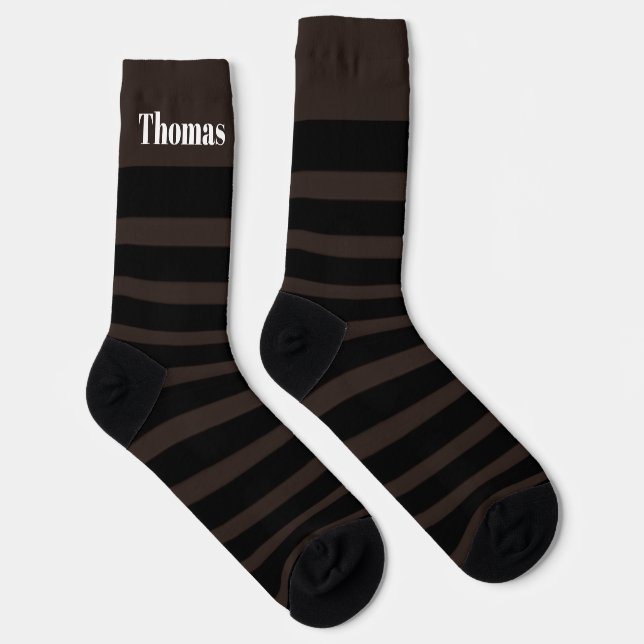 Calcetines a rayas para hombres calcetines para tr (Derecha)