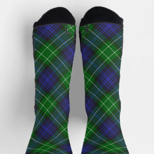 Calcetines Abercrombie Azul Verde Tartán Escocés