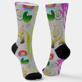 Calcetines Abstract Floral with Spirals 2