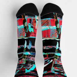 Calcetines Abstract Freedom – Custom Sustainable Premium Crew