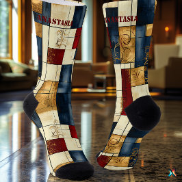 Calcetines abstractos elegantes: diseño geométrico