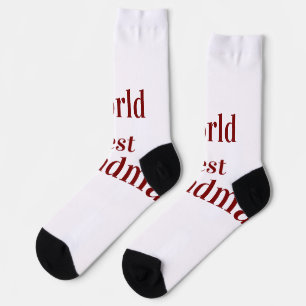 Calcetines Abuela abuela abuelos mejor del mundo rosa n