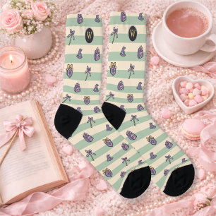 Calcetines Academia de Chicas Mágicas Personalizadas de Libro