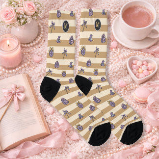 Calcetines Academia de Chicas Personalizadas de Libros Mágico