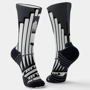 Calcetines Actuación de virtuoso de órgano de tubos