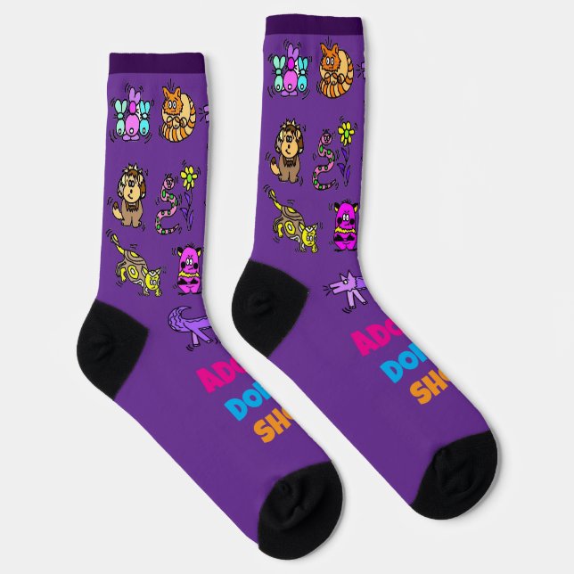 Calcetines Adopt Don’t Shop Crew (Derecha)