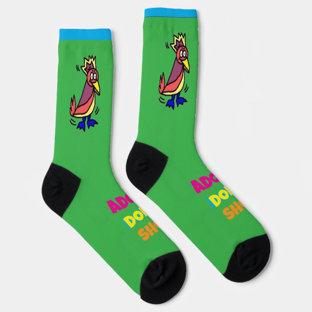 Calcetines Adopt Don’t Shop - Parrots Crew Socks (Derecha)