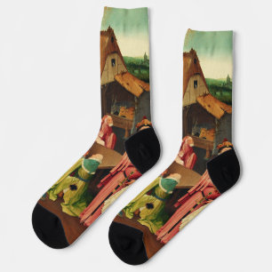 Calcetines Adoración de los Magos por Hieronymus Bosch