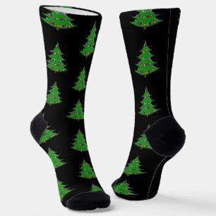 Calcetines Adornos en el árbol de Navidad