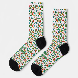 Calcetines Adornos Navideños Antiguos Cañas de Caramelo