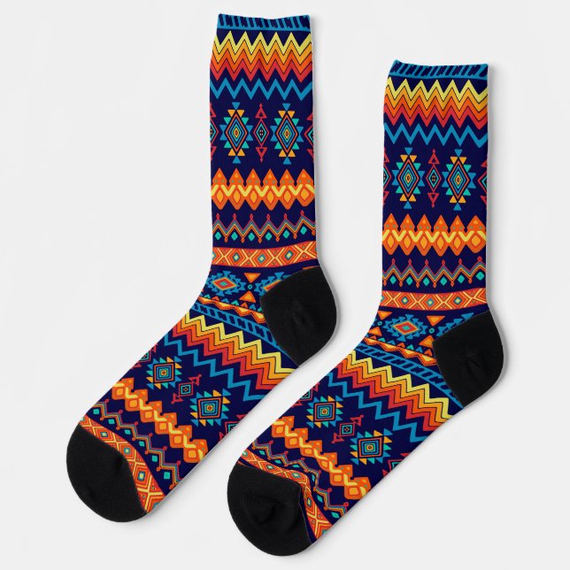 Calcetines African Wax Print Africa Kente Afri Ankara Socks (Izquierda)