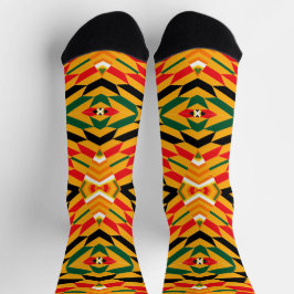 Calcetines Afro Pop El Cairo Impresión Kente