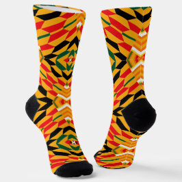 Calcetines Afro Pop El Cairo Impresión Kente