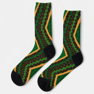 Calcetines Afro Pop Kente Green