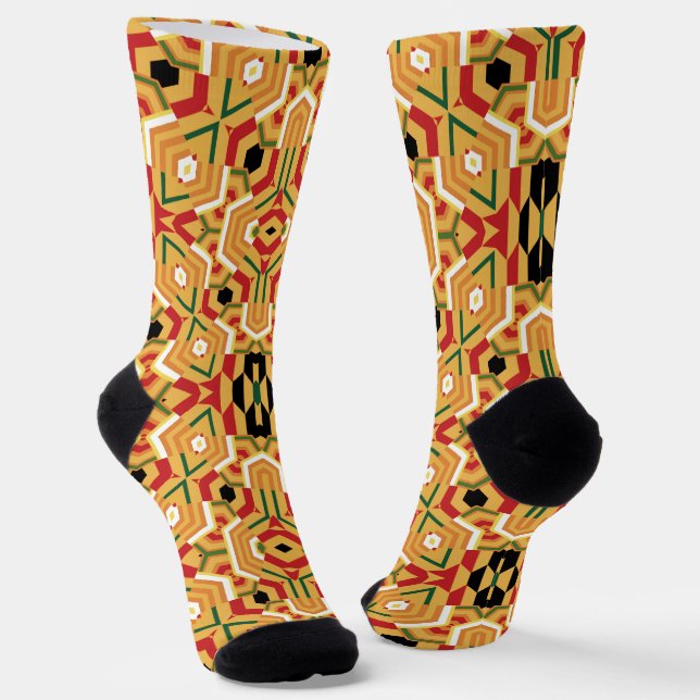 Calcetines Afro Pop Modern Kente (Angular)
