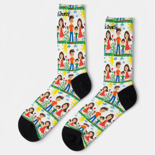 Calcetines Agrega el arte de tu hijo a esto