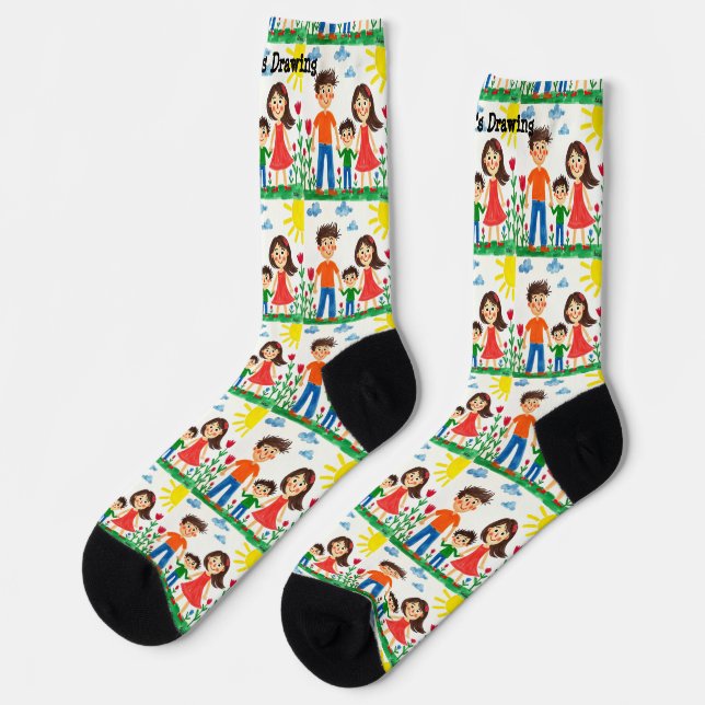 Calcetines Agrega el arte de tu hijo a esto  (Izquierda)