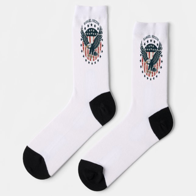 Calcetines Águila Americana Retro (Izquierda)