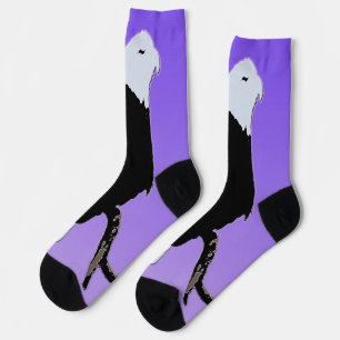 Calcetines Águila calva al atardecer - Original Arte de Vida