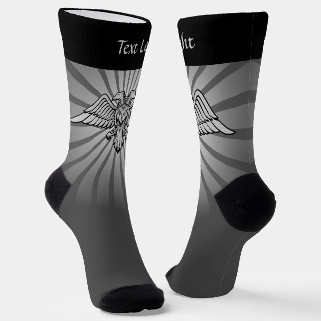 Calcetines Águila gris con dos zócalos (Angular)