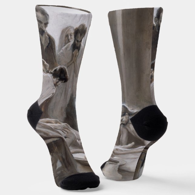 Calcetines Albert Edelfelt - Jesús lavando pies de discípulos (Angular)