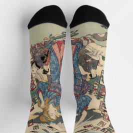 Calcetines Alice Lost in Japan | Ukiyo-e Floating Wonderland