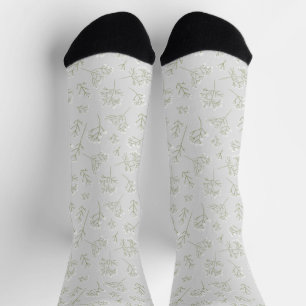 Calcetines Aliento de Bebé Flor Blanca Gypsophila