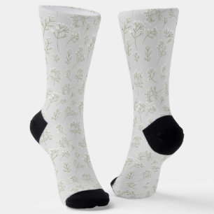 Calcetines Aliento de Bebé Flor Blanca Gypsophila