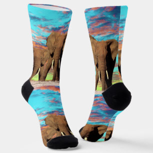 Calcetines Amanecer elefante Opal, soplones de la tripulación